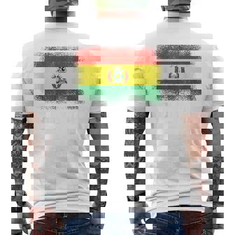 ボリビア国旗ボリビア メンズTシャツ バックプリント - Kawaiitshirt