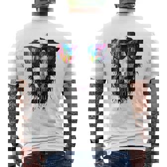 ボルゾイ 犬 モチーフ ペット イラスト サングラス ボルゾイ メンズTシャツ バックプリント - Kawaiitshirt