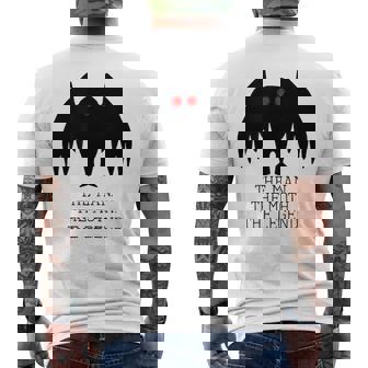 モスマン男女兼用クールクリプティッドモンスターウィアード メンズTシャツ バックプリント - Kawaiitshirt