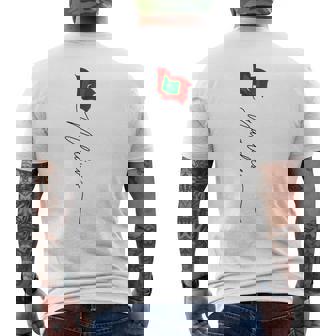 モルディブ、モルディブの国旗 男性 モルディブの国旗 愛国的 メンズTシャツ バックプリント - Kawaiitshirt