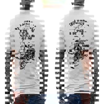 レトロモーターサイクルウラルtシャツ-ヴィンテージサイドカーモーターバイク メンズTシャツ バックプリント - Kawaiitshirt