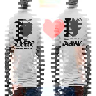 レーズンが大好き メンズTシャツ バックプリント - Kawaiitshirt