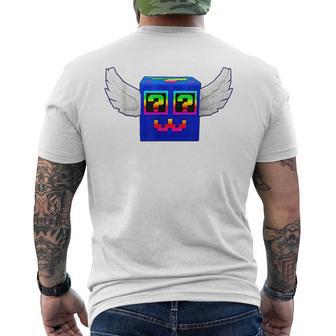 ロックスゲーム内でブレインロットゴッドラッキーブロック4頭脳を盗む メンズTシャツ バックプリント - Kawaiitshirt