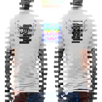 ロックスゲーム内でブレインロットゴッドラッキーブロック4頭脳を盗む メンズTシャツ バックプリント - Kawaiitshirt