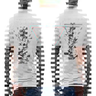 ロックンロール ドッグ ギター ミュージック バイブ メンズTシャツ バックプリント - Kawaiitshirt