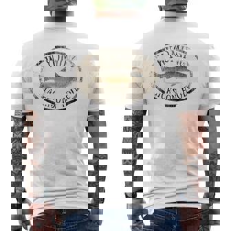 ワイオミング ジャクソン ホール トラウト 魚 フライフィッシング ビンテージ メンズTシャツ バックプリント - Kawaiitshirt