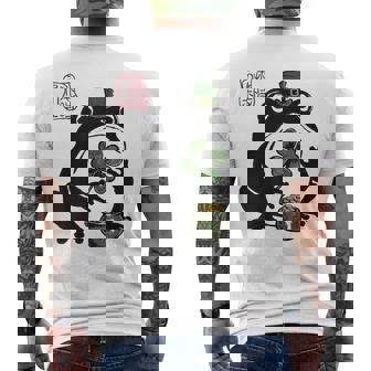 不機嫌そうなカエル 面白い 聖パトリックデー クローバーリーフ アニメ 日本語 メンズTシャツ バックプリント - Kawaiitshirt