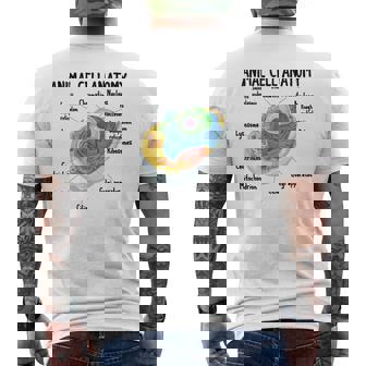 動物細胞の解剖学 生物学者 理科学生 メンズTシャツ バックプリント - Kawaiitshirt