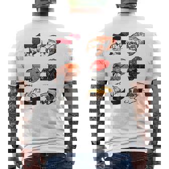 寿司シーズー メンズTシャツ バックプリント - Kawaiitshirt