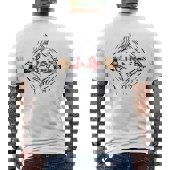小島 苗字 面白いtシャツ 胸 名前 おもしろ グッズ 服 筆文字 文字 入り 面白い ネタ メンズ メンズTシャツ バックプリント - Kawaiitshirt