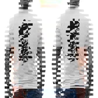 嵐嵐 書道 メンズTシャツ バックプリント - Kawaiitshirt