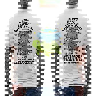 平らな地球協会 面白い陰謀論 亀の象 長袖tシャツ メンズTシャツ バックプリント - Kawaiitshirt