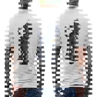 愉快なジャイアントシュナウザー Ichnauzer ギフト ドッグファン 長袖tシャツ メンズTシャツ バックプリント - Kawaiitshirt