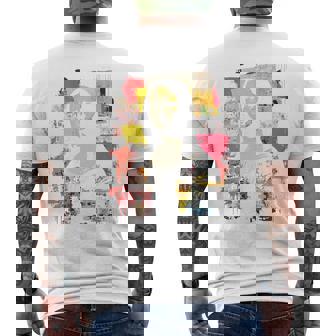 抽象グラフィティ モナリザ バックプリント メンズTシャツ バックプリント - Kawaiitshirt