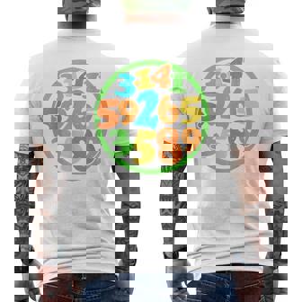 数字円周率ティー メンズTシャツ バックプリント - Kawaiitshirt