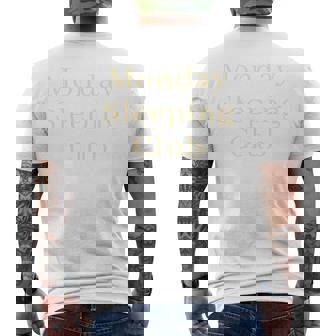 月曜日の睡眠クラブ 長袖tシャツ メンズTシャツ バックプリント - Kawaiitshirt