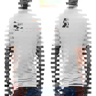 歩くゴリラ メンズTシャツ バックプリント - Kawaiitshirt