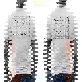 理科 先生 周期表 元素 化学 生物学 メンズTシャツ バックプリント - Kawaiitshirt