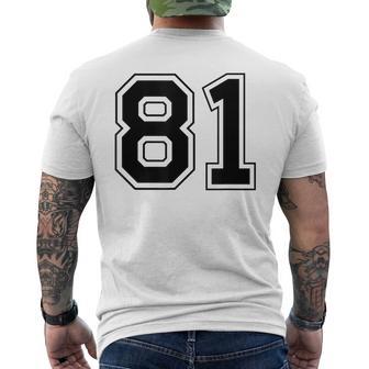 番号 81 メンズTシャツ バックプリント - Kawaiitshirt