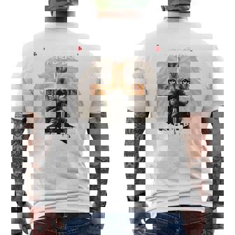 祈り 戦士 ライオン ユダ グラフィック クリスチャン クロスバック プリント メンズTシャツ バックプリント - Kawaiitshirt