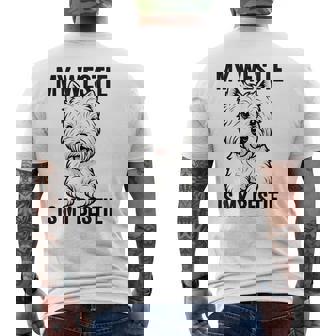 私のウェスティは私のベスティー メンズTシャツ バックプリント - Kawaiitshirt