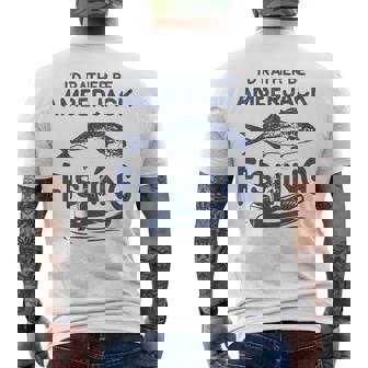 私はむしろなりたい-フィッシャーフィッシャーマンカンパチ釣り メンズTシャツ バックプリント - Kawaiitshirt