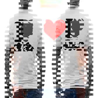 私はオルガが大好き メンズTシャツ バックプリント - Kawaiitshirt