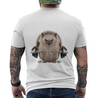 筋トレ ジム やる気がないなら家に帰れ ハリネズミ メンズTシャツ バックプリント - Kawaiitshirt