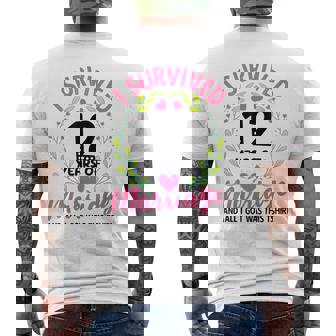 結婚12年 結婚12周年 メンズTシャツ バックプリント - Kawaiitshirt