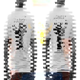 背圧呼吸保護器具 キャリア 消防士 消防隊 メンズTシャツ バックプリント - Kawaiitshirt