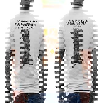 酒を与えないでください ネタ 酒好き お酒好き ビール好き 日本酒好き ハイボール好き ジョーク パンダ おもしろ メンズTシャツ バックプリント - Kawaiitshirt