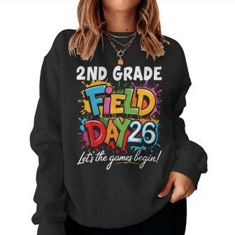 2Nd Grade Field Day 2026 Let The Games Begin Teacher Student Women Sweatshirt - Thegiftio UK