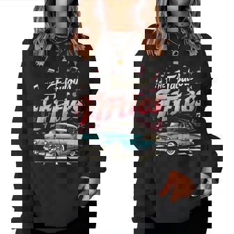 50S ロカビリー 1950年代 The Fabulous Fifties ロックンロール レディーススウェットシャツ - Kawaiitshirt