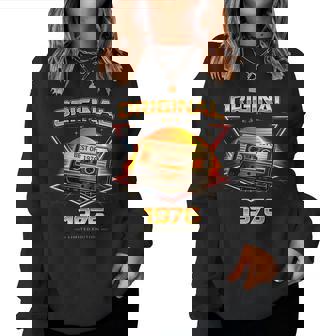 50歳 誕生日 男性女性intage 1976年1976年生まれ レトロデザインブランド レディーススウェットシャツ - Kawaiitshirt