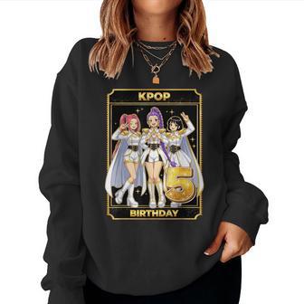 5Th Birthday K-Pop Star Korean Pop Music Lovers Girls Bday Women Sweatshirt | Seseable UK