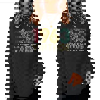 63歳の誕生日プレゼント 63歳 男性 女性 レトロ ヴィンテージ 1963 レディーススウェットシャツ - Kawaiitshirt