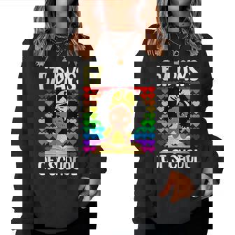 67 Days Of School 67Th Day Smarter Six Seven Melanin Girls Women Sweatshirt | Mazezy