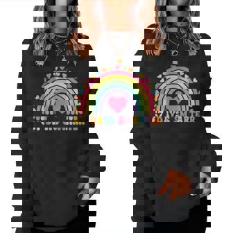 67 Days Smarter Rainbow Heart For Teacher Student Women Sweatshirt | Mazezy