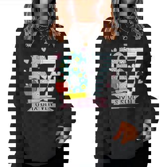 67 For Teachers 67 Meme Teacher Six Seven Women Sweatshirt | Seseable CA