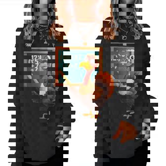 67 Thanksgiving Turkey Math Teacher Six Seven Meme Women Sweatshirt | Mazezy