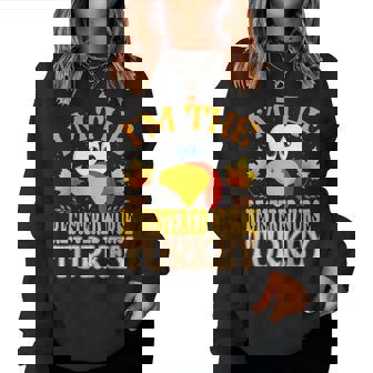 99 Thanksgiving Family Matching Pajamas Thanksgiving I'm The Registered Nurse Turkey Matching -Adults Black Small Short Sleeve Thanksgiving Women Sweatshirt | Mazezy