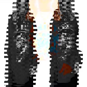 Abraham Lincoln 4 Juillet Drapeau Américain Homme Merica Sweat-shirt pour femme - Cadeauxyz