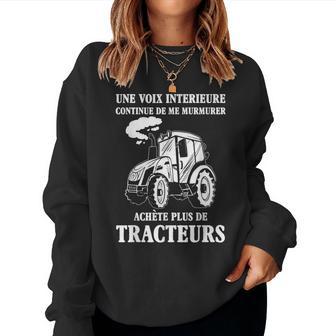 Achète Plus De Tracteurs Ferme Animal Homme Cadeau Sweat-shirt pour femme - Cadeauxyz