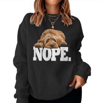 & Nope Napping Goldendoodle Doodle Lover Women Sweatshirt - Thegiftio UK