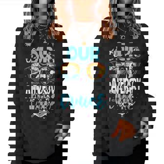 Our Anniversary Cruise Husband Wife Couples Cruise Vacation Women Sweatshirt | Mazezy