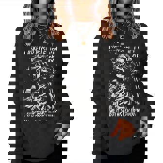 I Asked Myself If I'm Okay Snarky Sarcastic Mental Health Women Sweatshirt - Monsterry