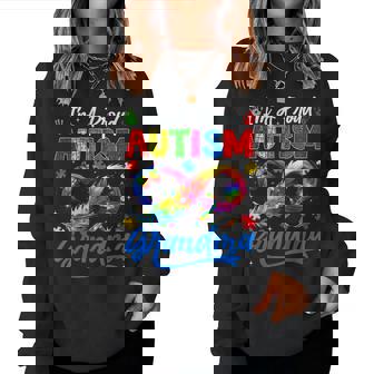 Autism Awareness Proud Grandma Butterflies Family Matching Women Sweatshirt | Seseable FR