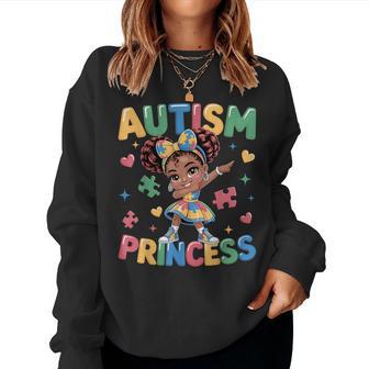 Autism Princess Coquette Bow Daughter Autism Awareness Girls Women Sweatshirt - Thegiftio UK