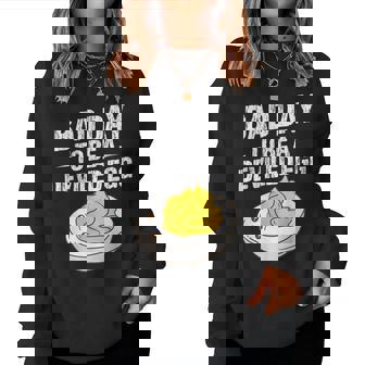 Bad Day To Be A Deviled Egg Fall Thanksgiving Food Meme Women Sweatshirt - Thegiftio