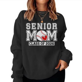 Baseball Senior Mom Class Of 2026 Baseball Senior Mama Women Sweatshirt | Seseable UK